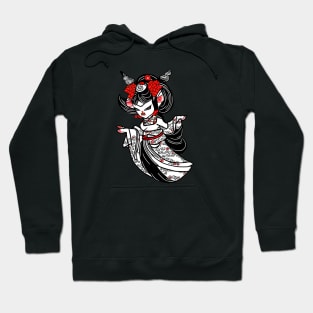 Japanese Oni geisha Hoodie